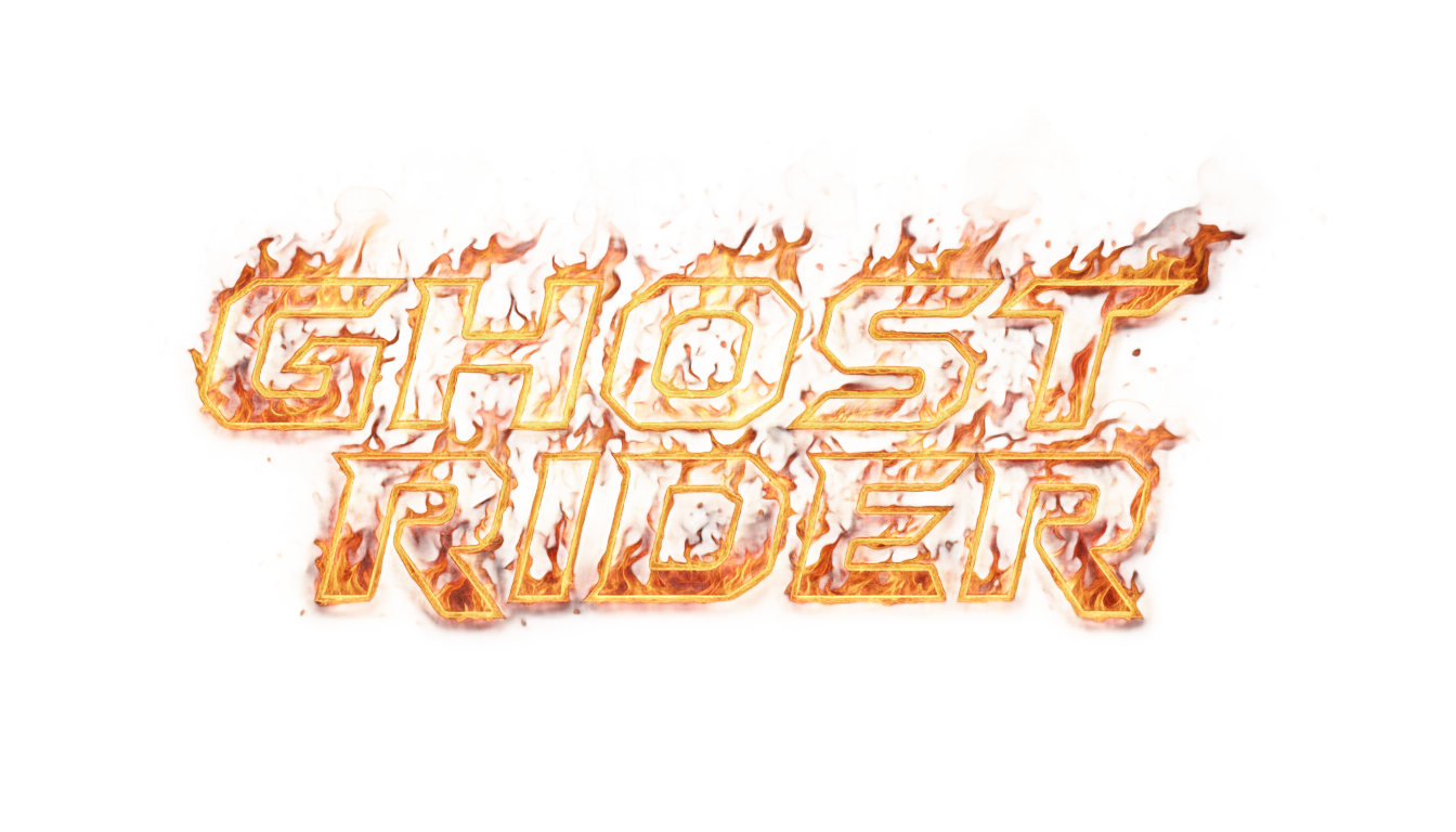 ghost rider text png PNG transparent background