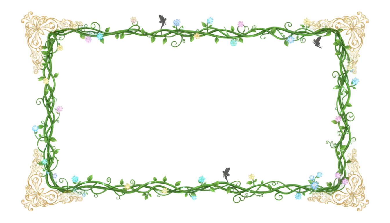 fairy tale border png PNG transparent background
