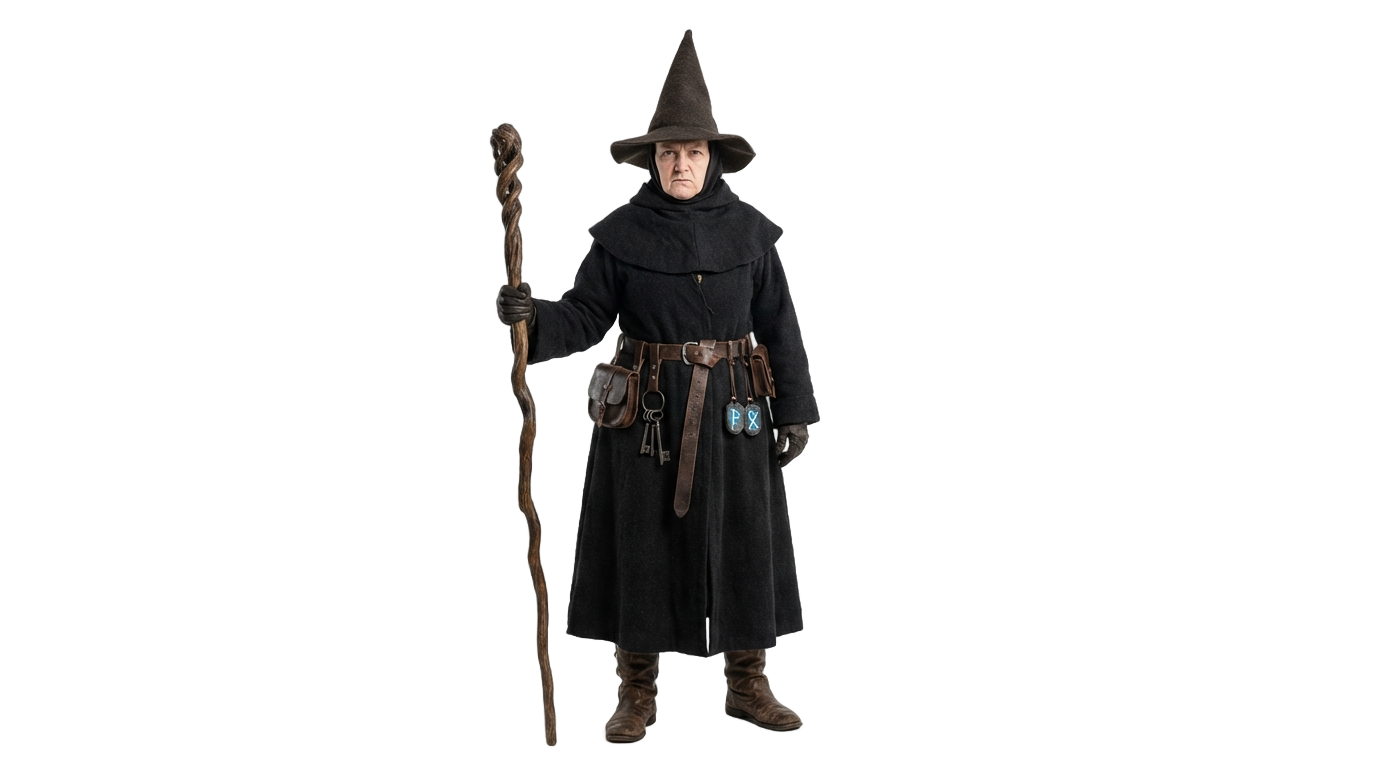 witch warden png PNG transparent background