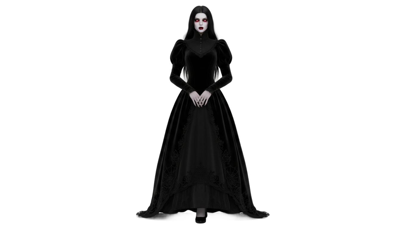 female vampire png PNG transparent background