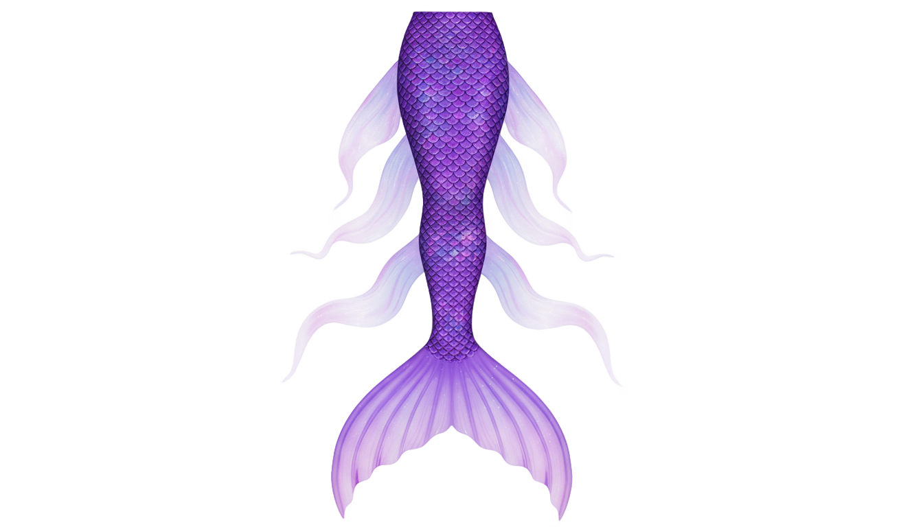 purple mermaid tail clipart png PNG transparent background