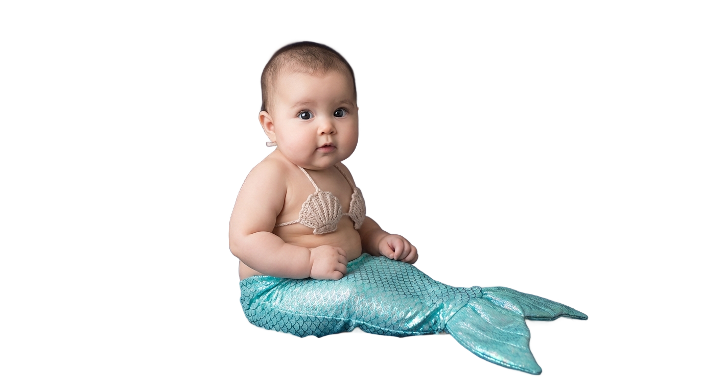 baby mermaid png PNG transparent background