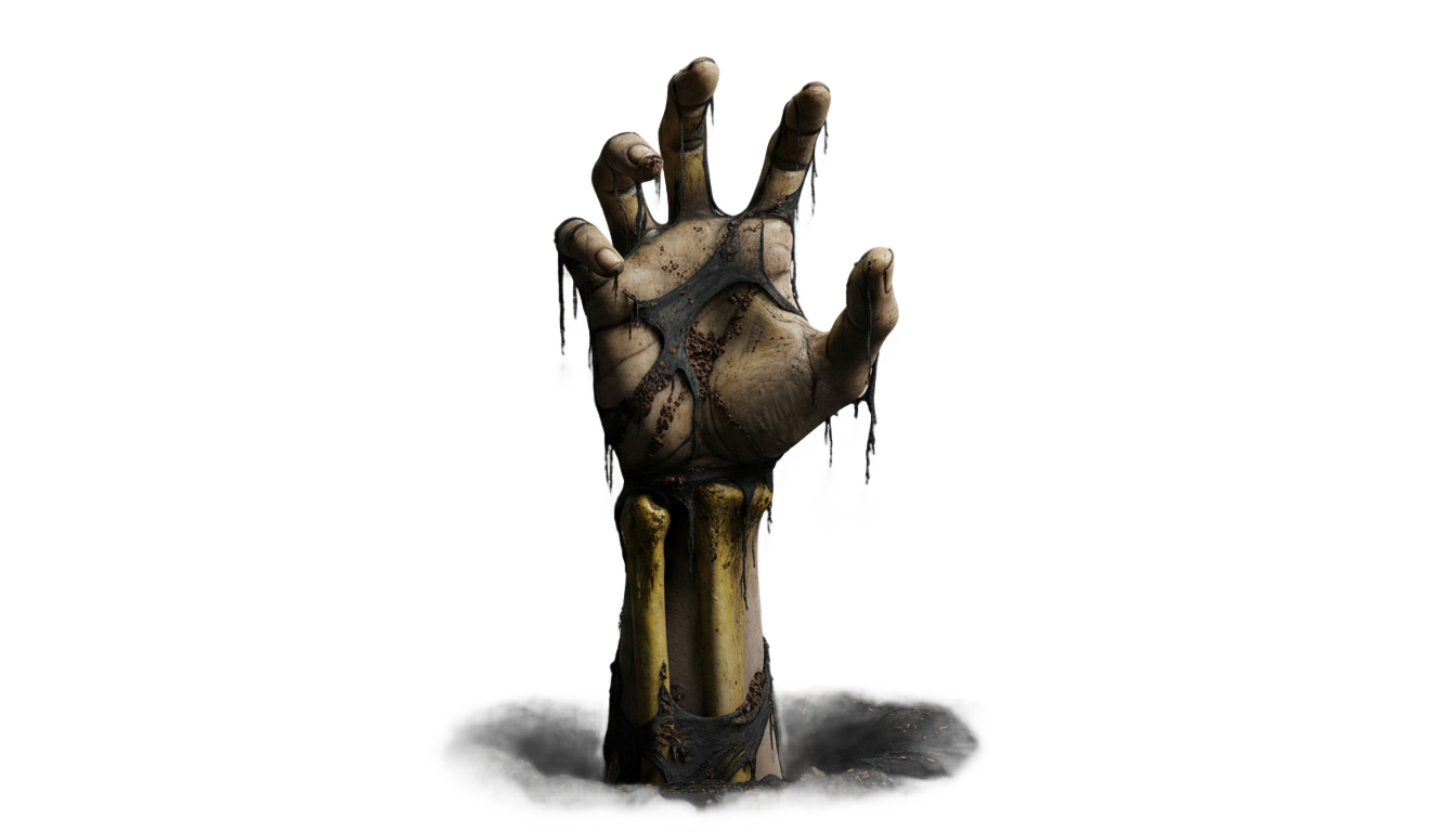zombie hand silhouette png PNG transparent background