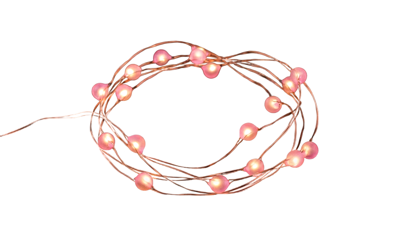 pink fairy lights png PNG transparent background