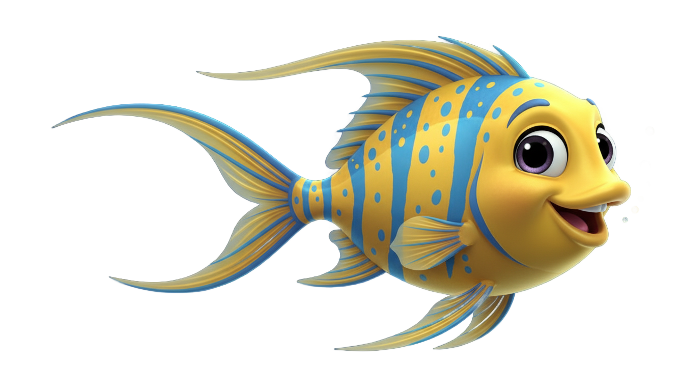 little mermaid fish png PNG transparent background