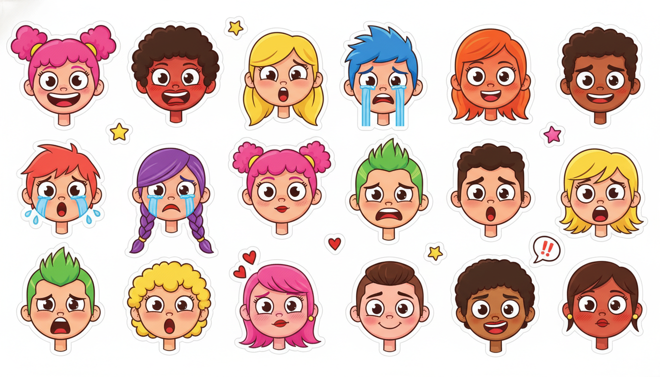 avatar stickers png PNG transparent background