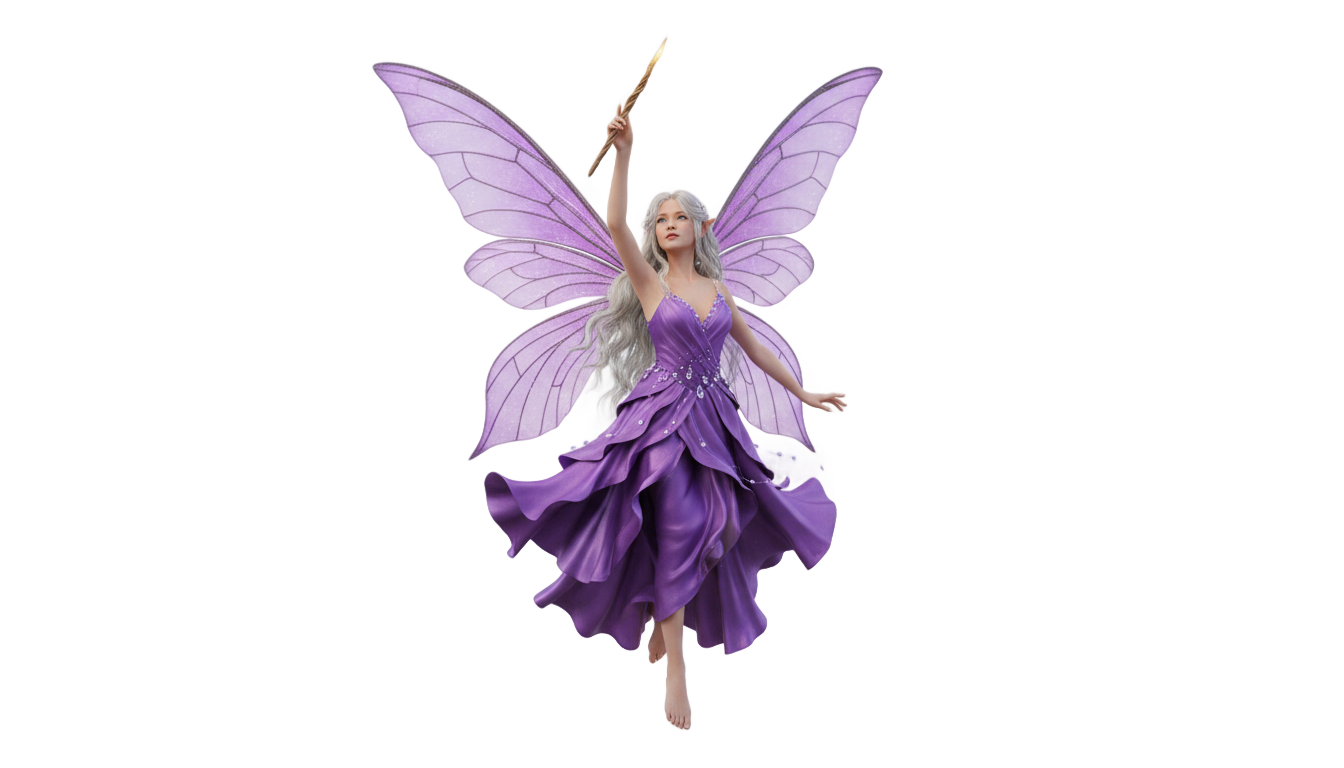 purple fairy png PNG transparent background