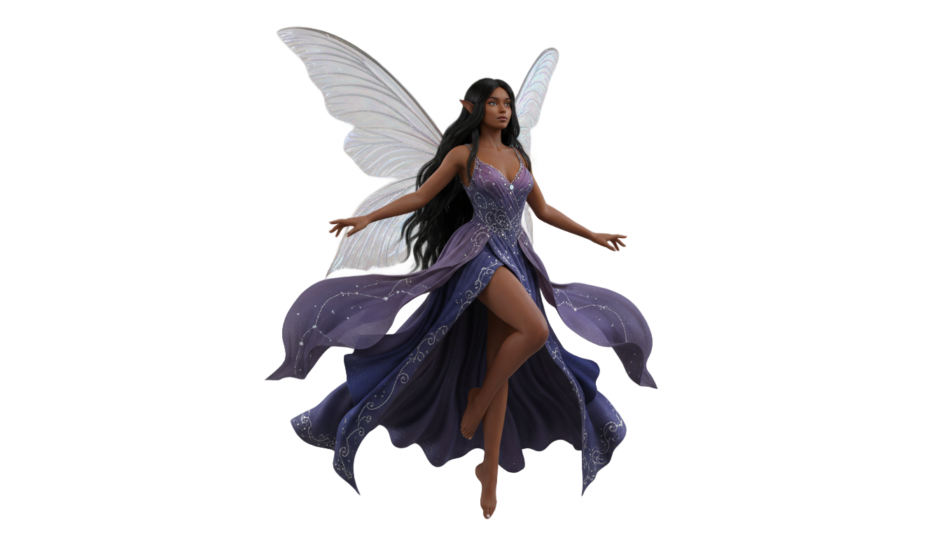 black fairy png PNG transparent background