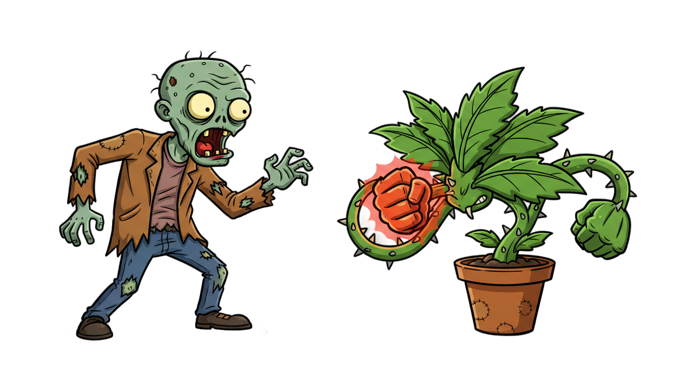 plant vs zombie png PNG transparent background