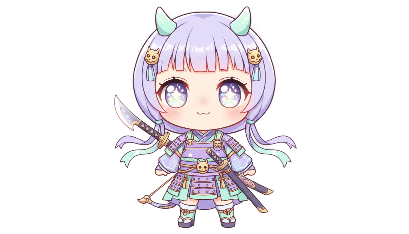 kpop demon hunters chibi png PNG transparent background