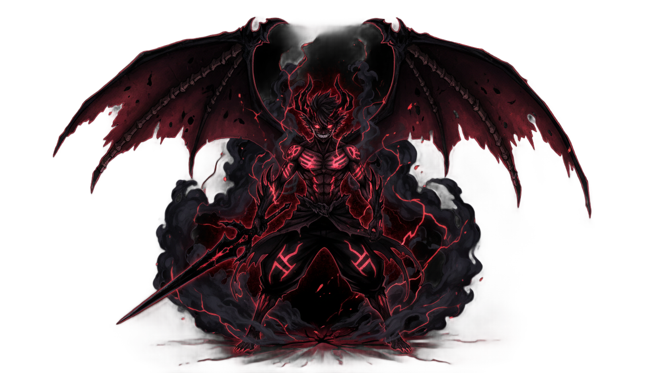 asta demon form png PNG transparent background