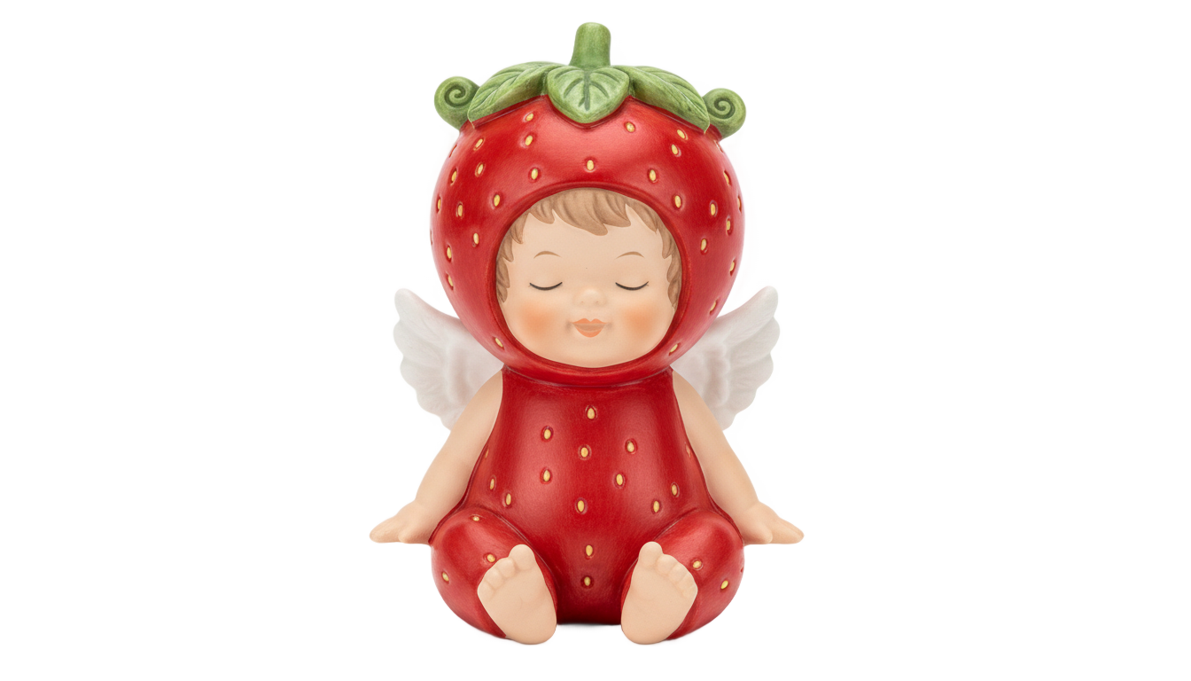 strawberry sonny angel png PNG transparent background