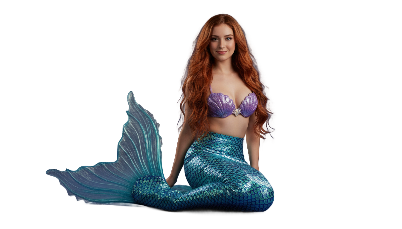 little mermaid live action png PNG transparent background
