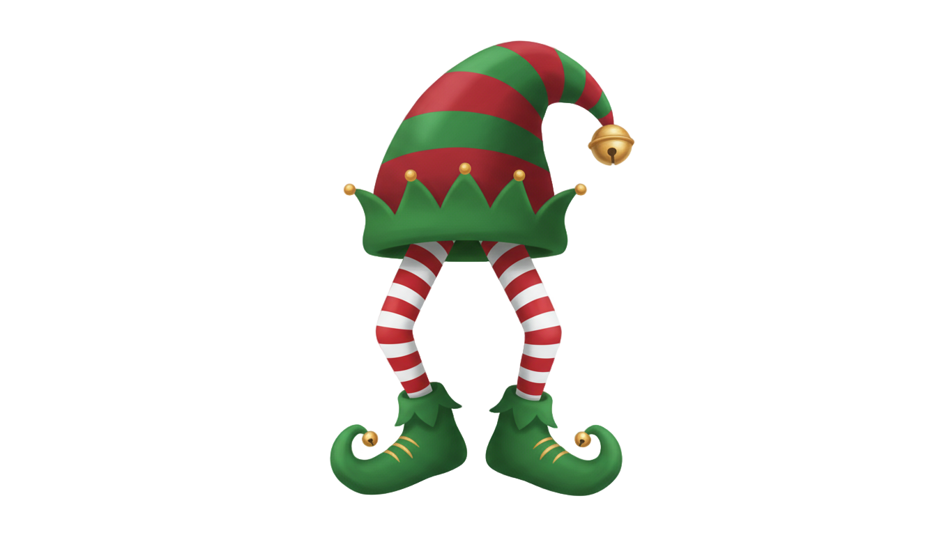 elf hat and legs png PNG transparent background