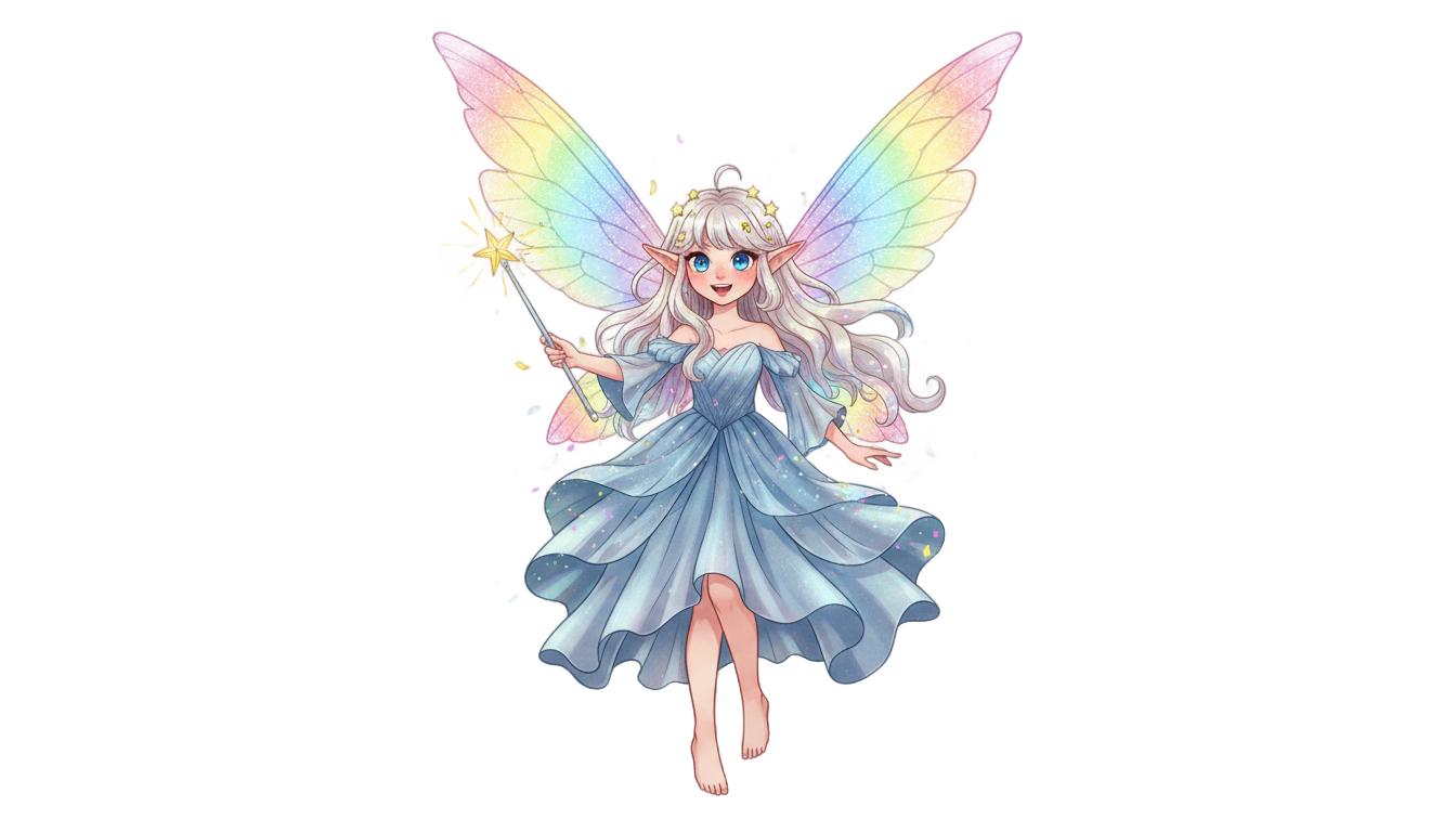 cartoon fairy png PNG transparent background