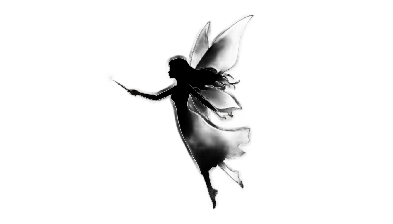 flying fairy silhouette png PNG transparent background