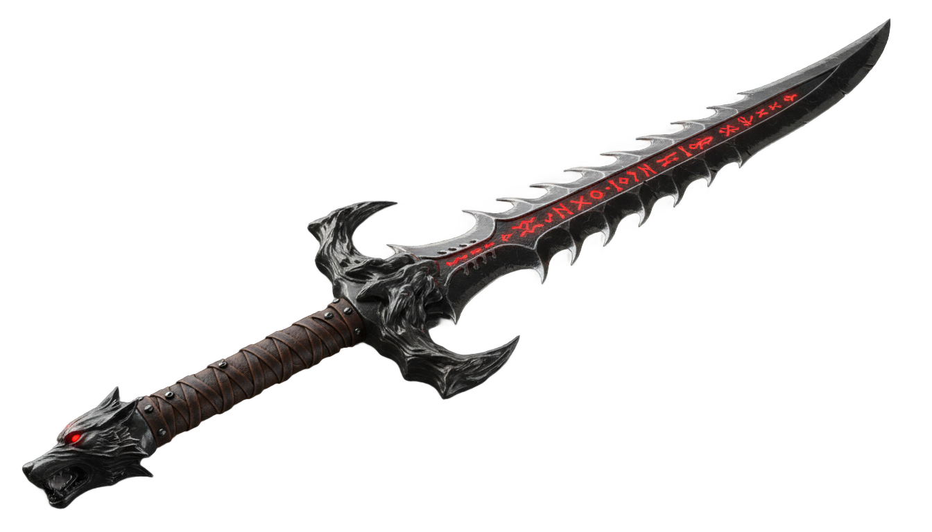 demon hunter sword png PNG transparent background
