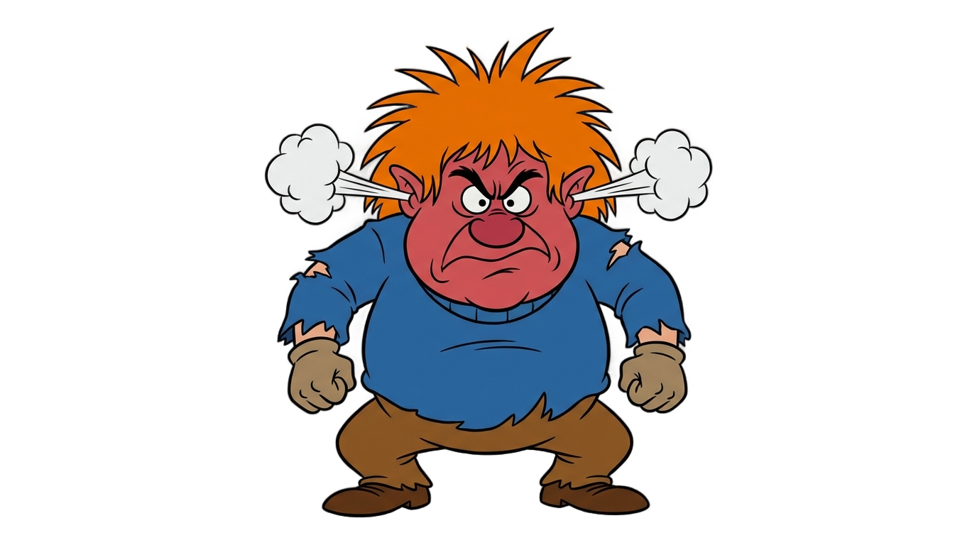 angry person cartoon png PNG transparent background