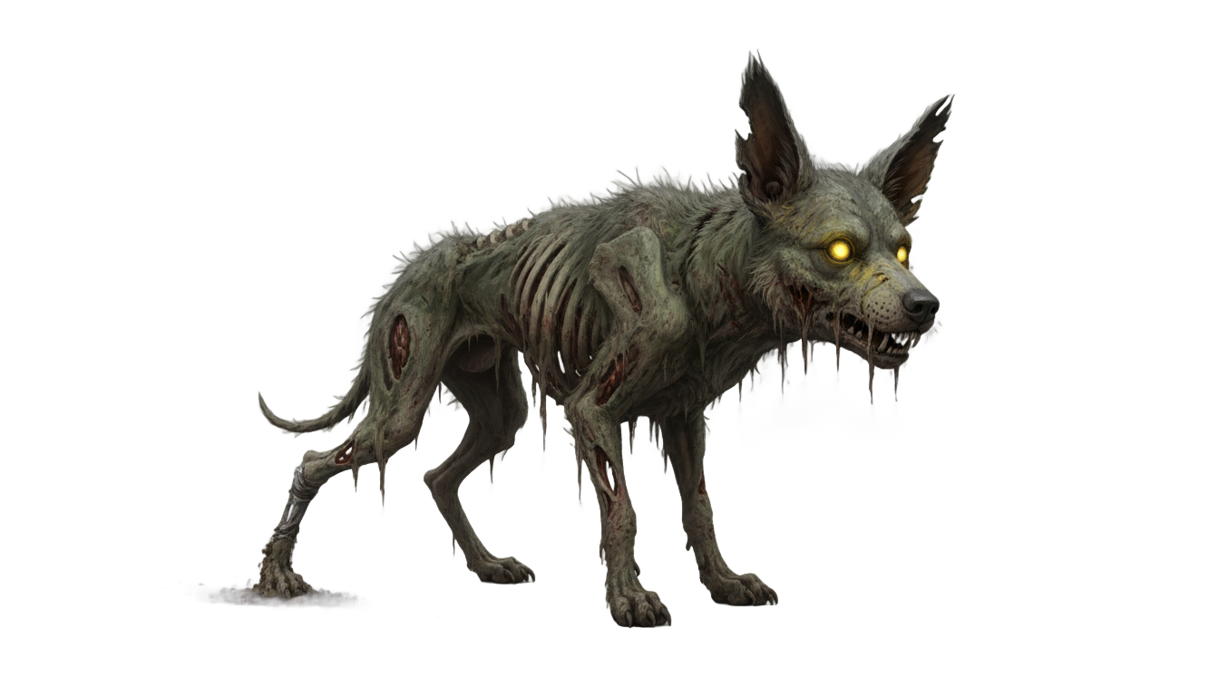 zombie dog png PNG transparent background