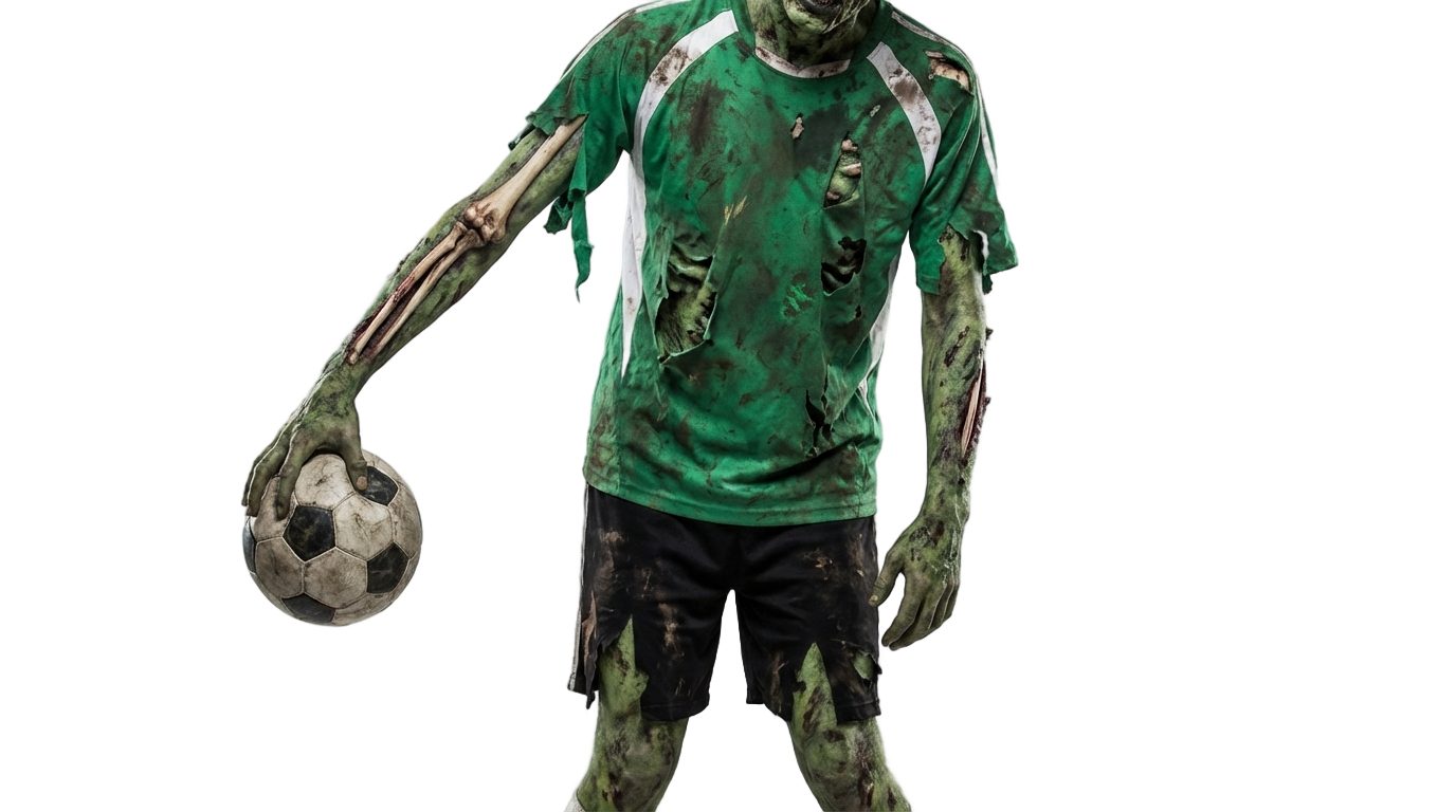 zombie soccer skin png PNG transparent background