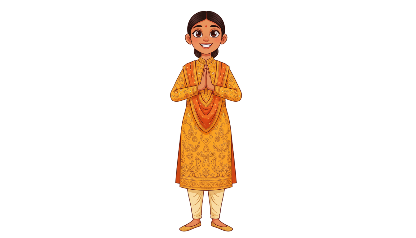 indian character png PNG transparent background