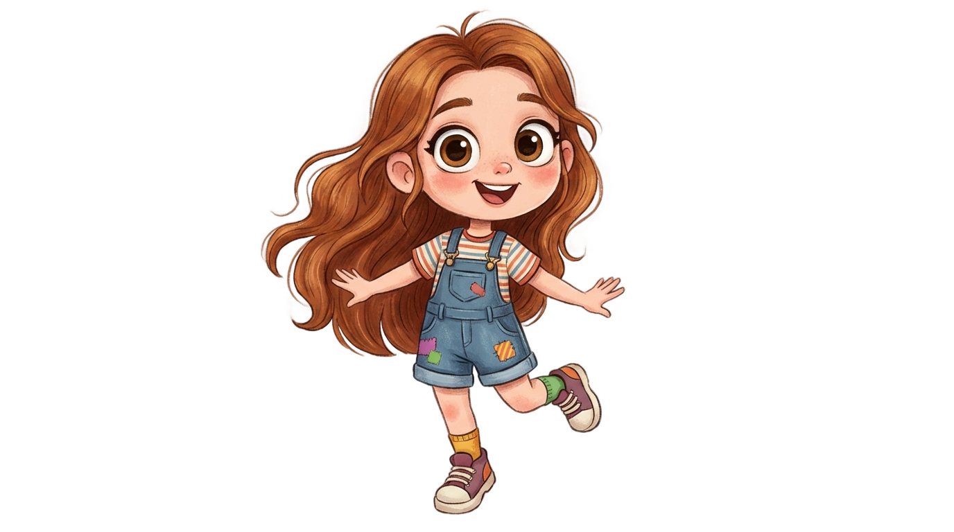 cartoon person png girl PNG transparent background