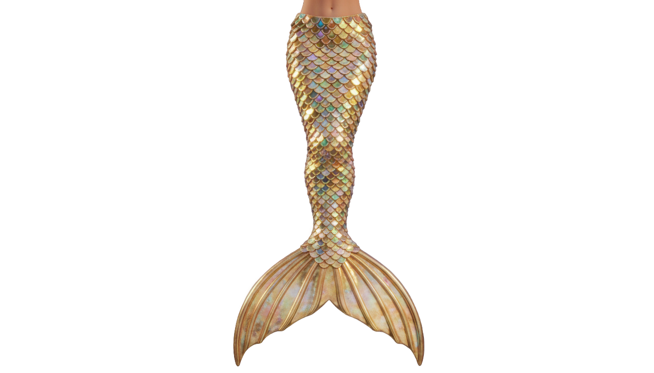 gold mermaid tail png PNG transparent background