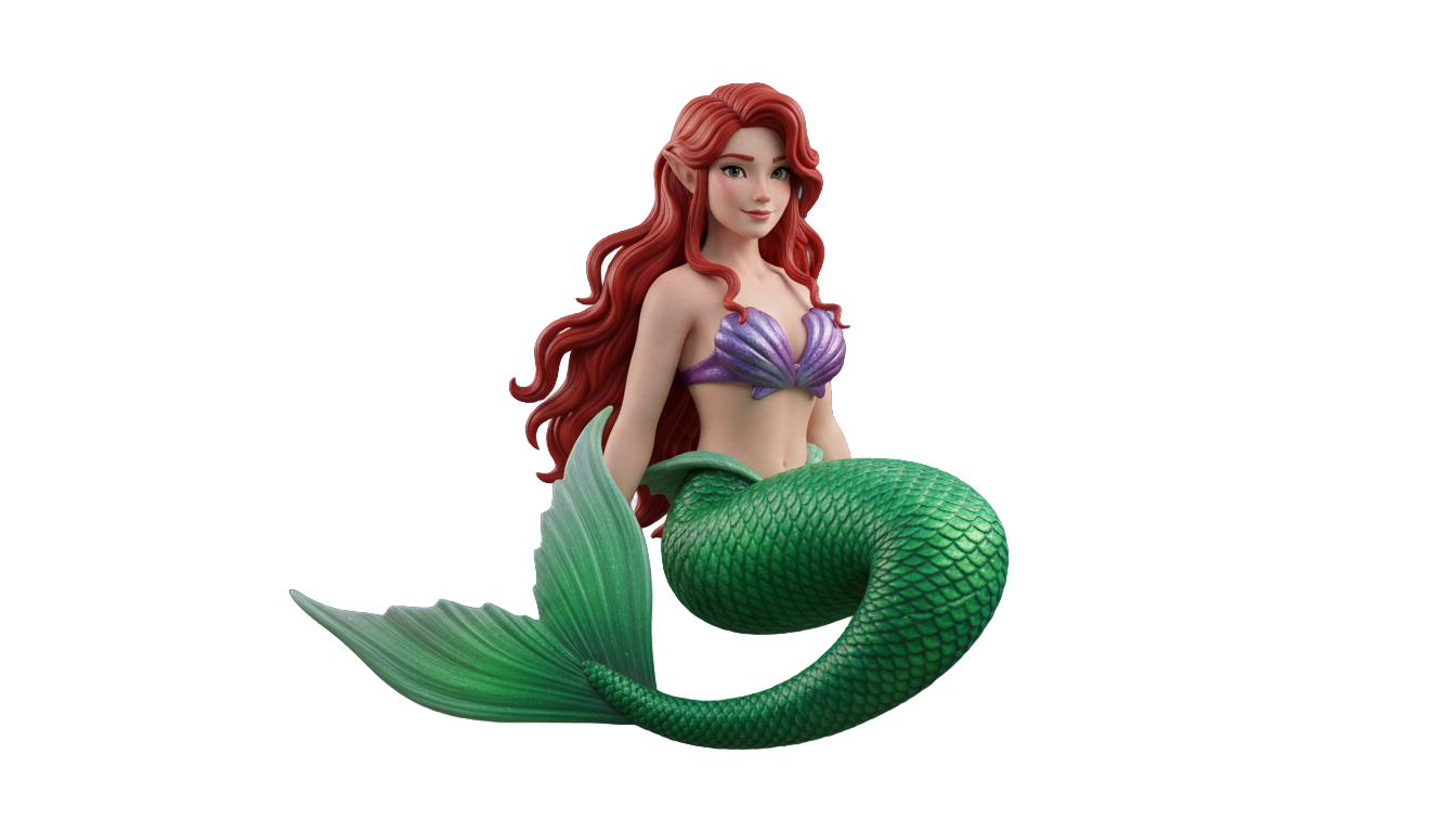 ariel little mermaid png PNG transparent background