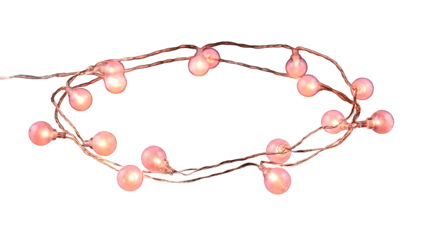 pink fairy lights png PNG transparent background