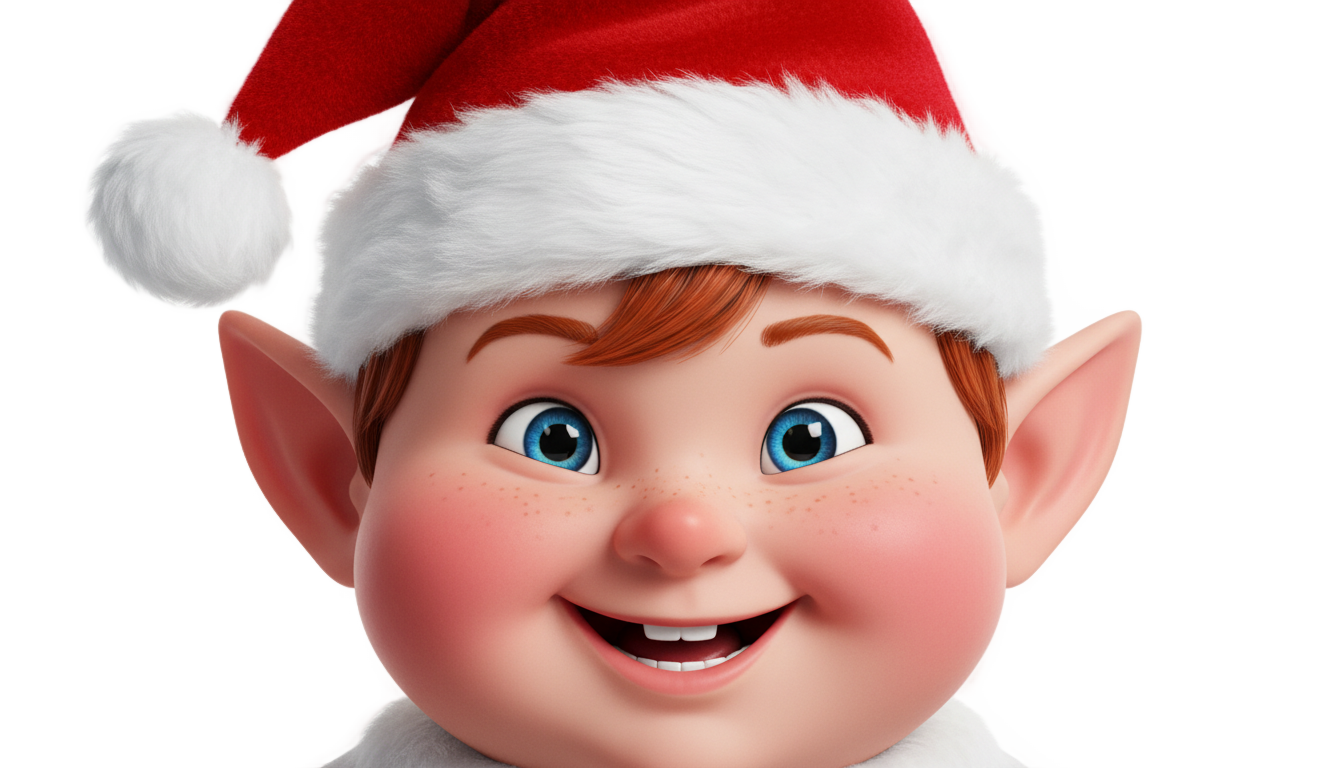 elf on the shelf face png PNG transparent background