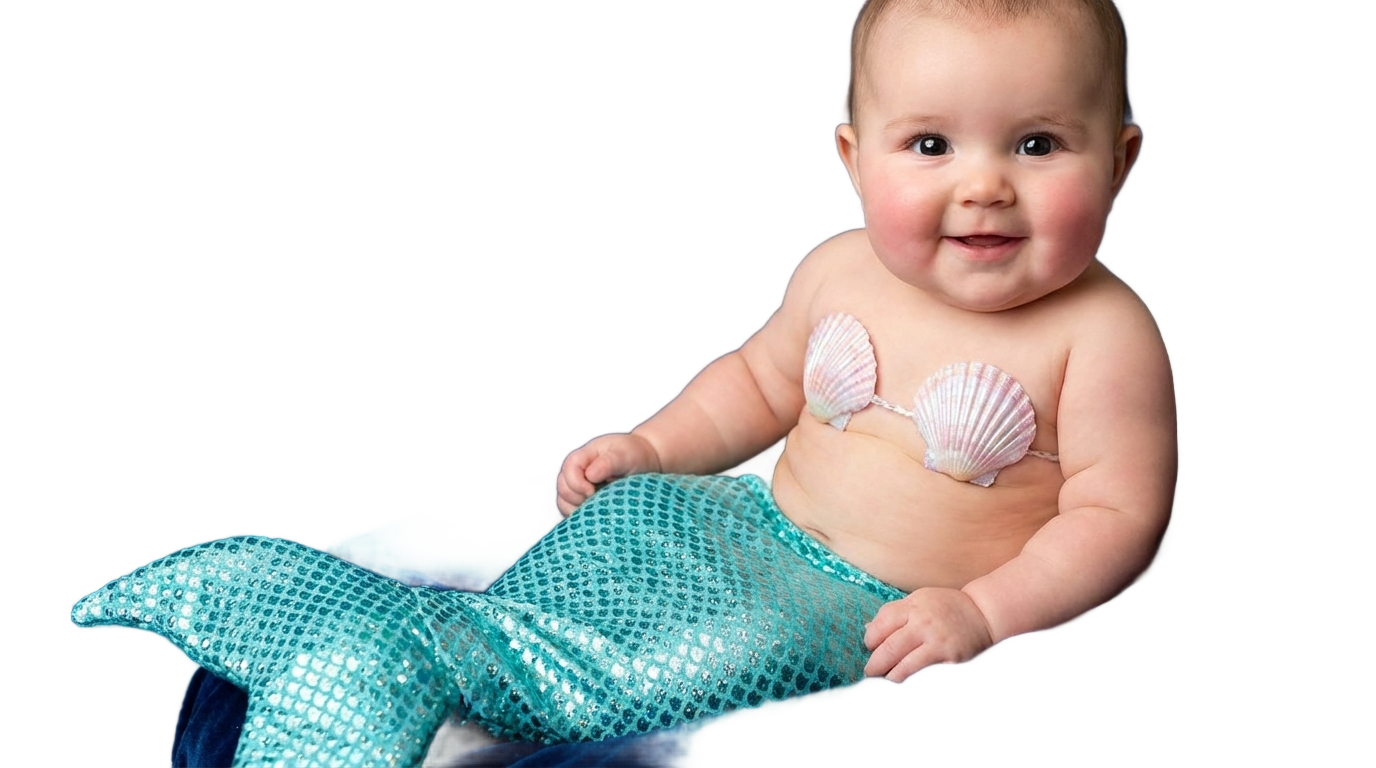baby mermaid png PNG transparent background