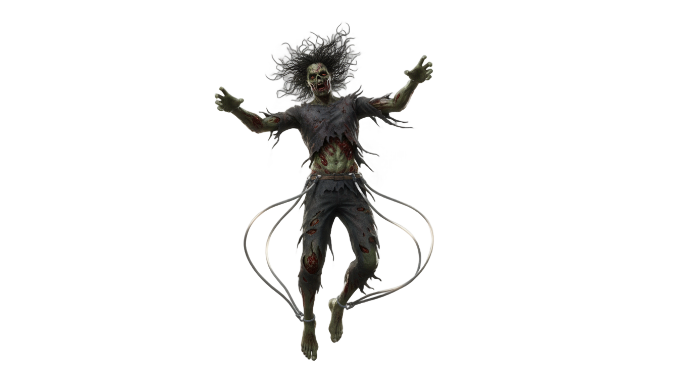 bungee zombie png PNG transparent background