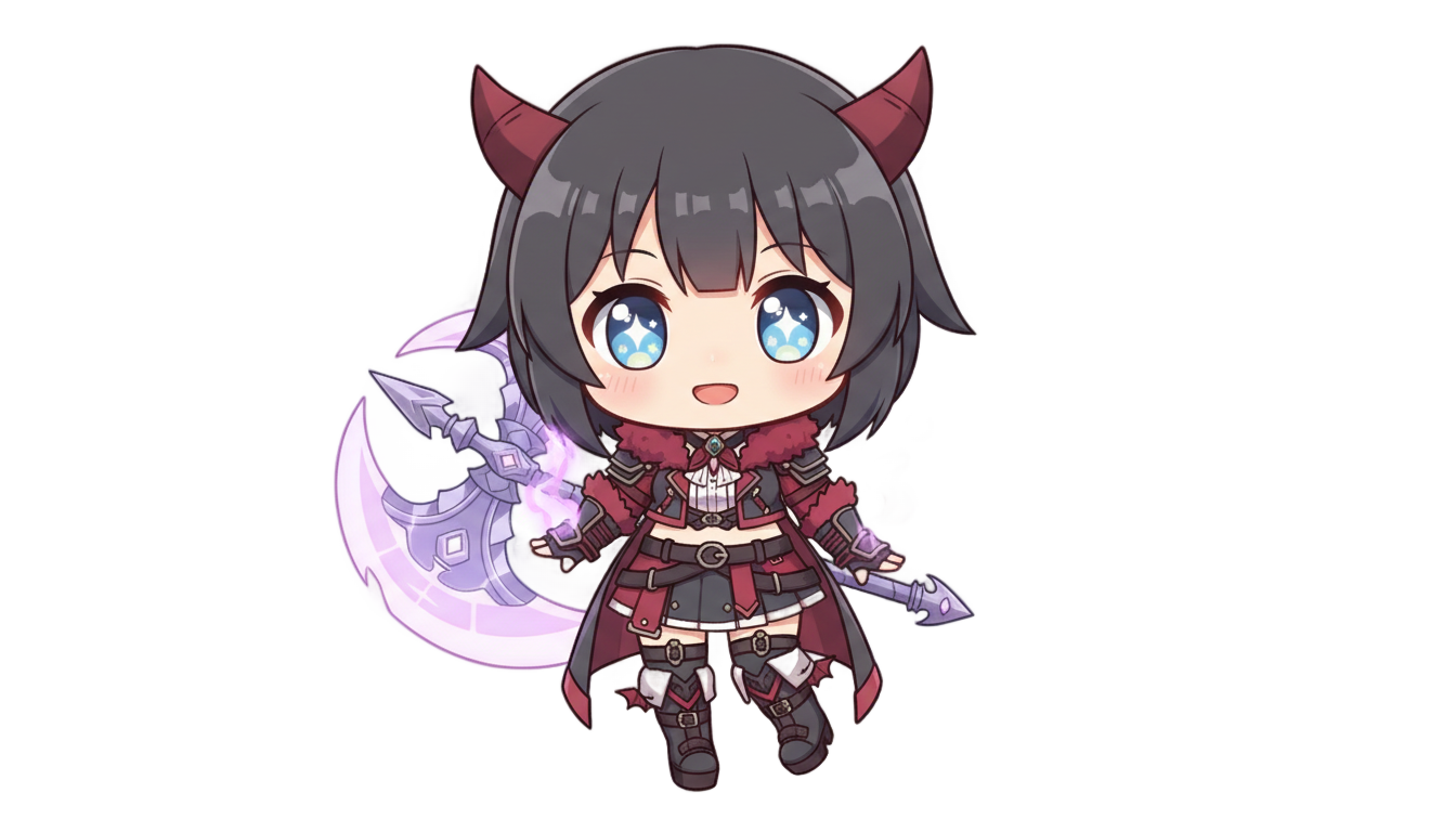 kpop demon hunters chibi png PNG transparent background