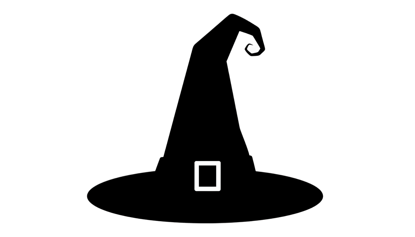 witch hat silhouette png PNG transparent background