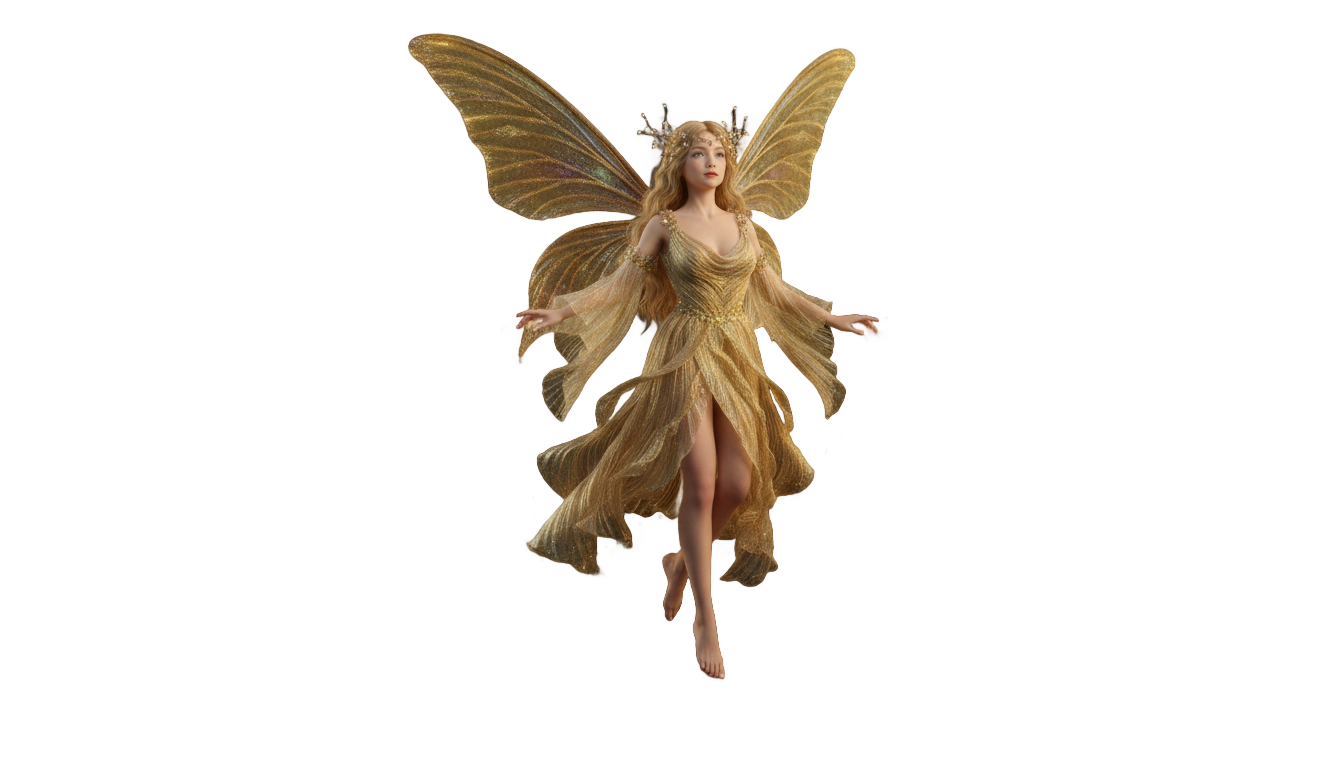 gold fairy png PNG transparent background