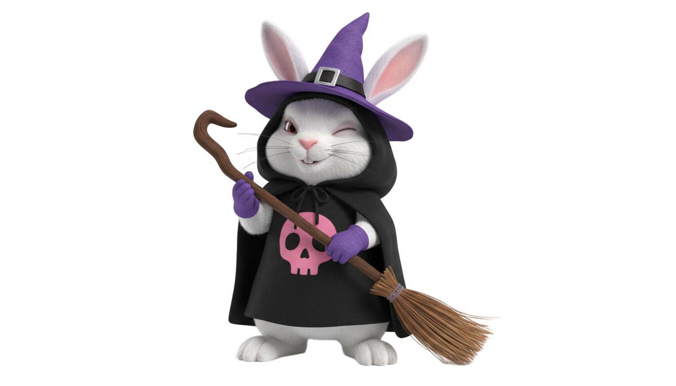 kuromi witch png PNG transparent background