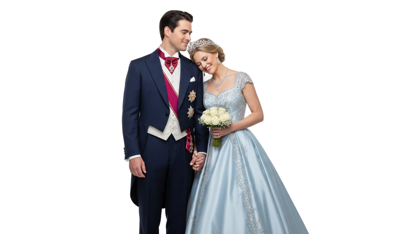 prince and princess png PNG transparent background
