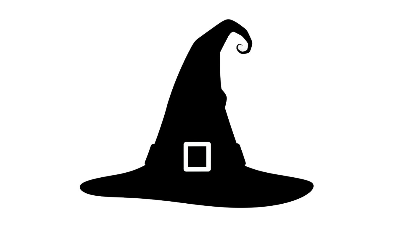 witch hat silhouette png PNG transparent background