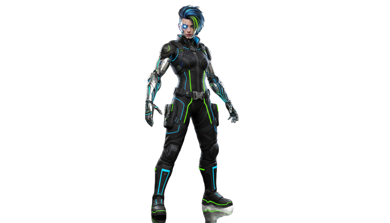 cyberpunk character png PNG transparent background