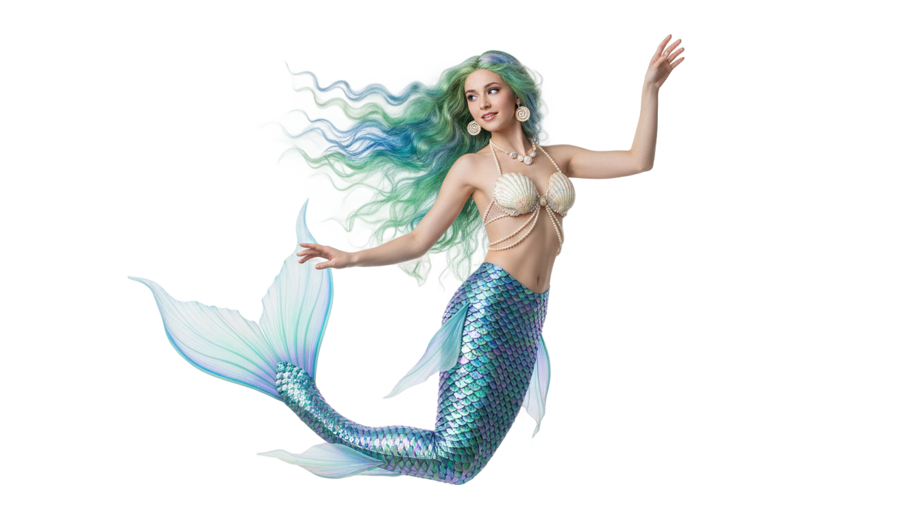 mermaid princess png PNG transparent background