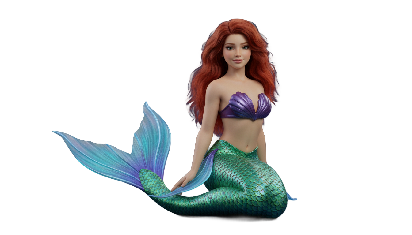 the little mermaid 2023 png PNG transparent background