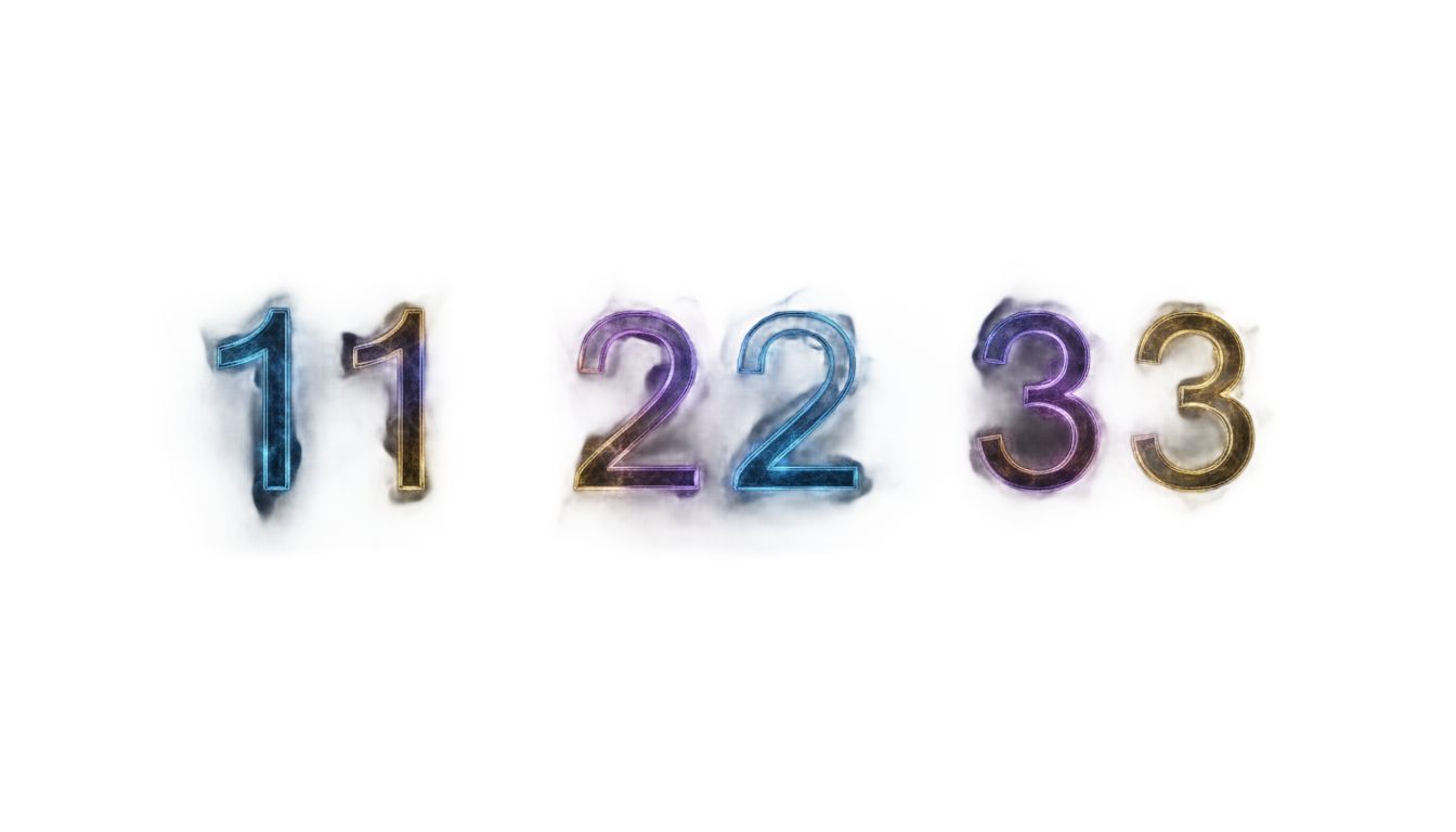 angel numbers png PNG transparent background