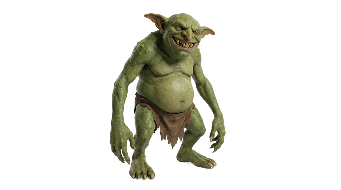 fat goblin png PNG transparent background