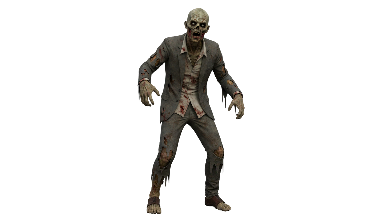 halloween zombie png PNG transparent background