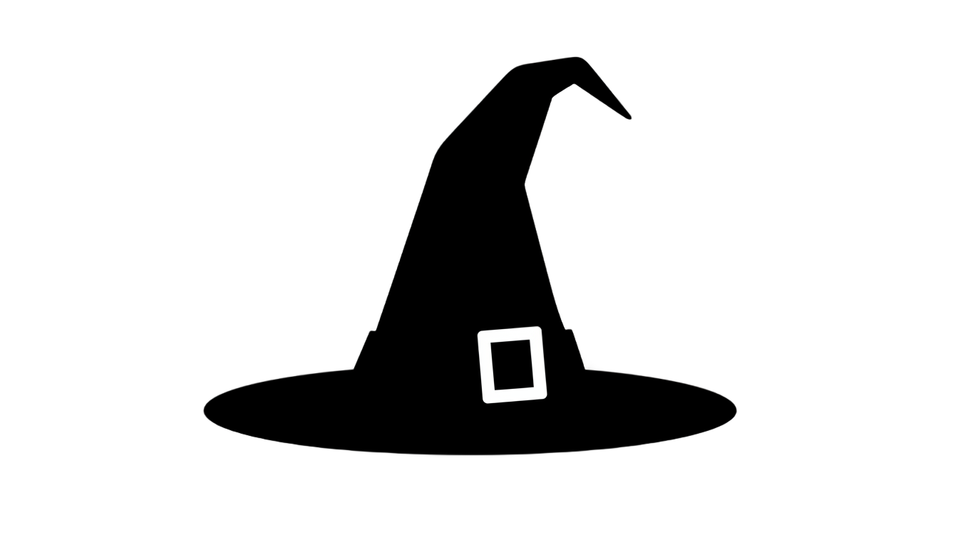 witch hat silhouette png PNG transparent background
