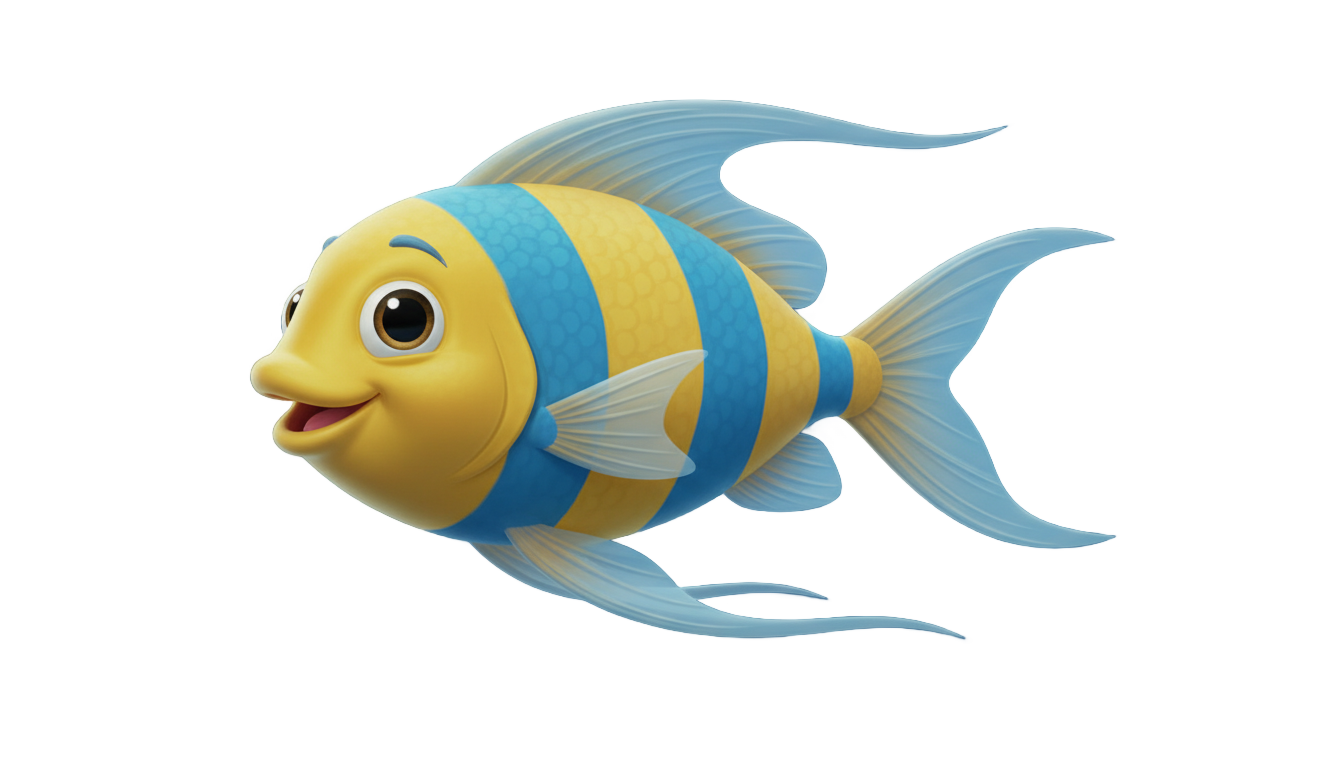 little mermaid fish png PNG transparent background