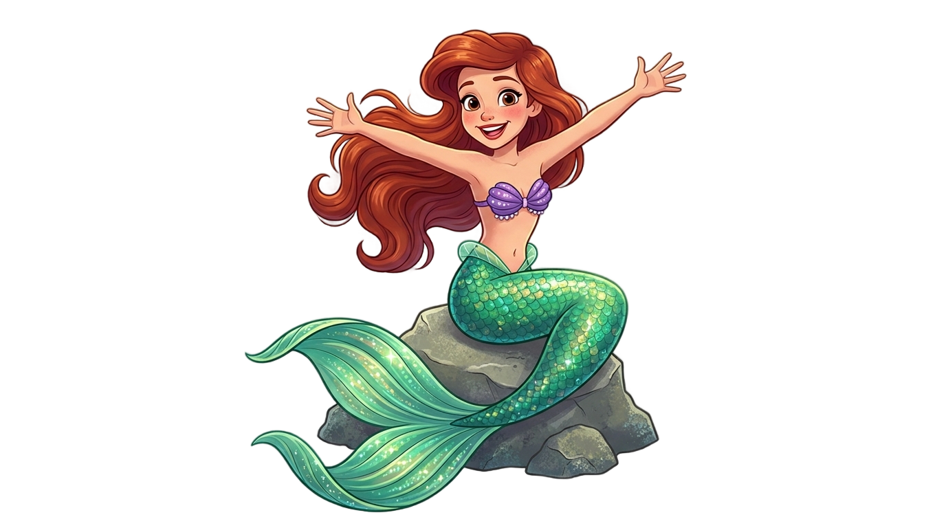 little mermaid clipart png PNG transparent background