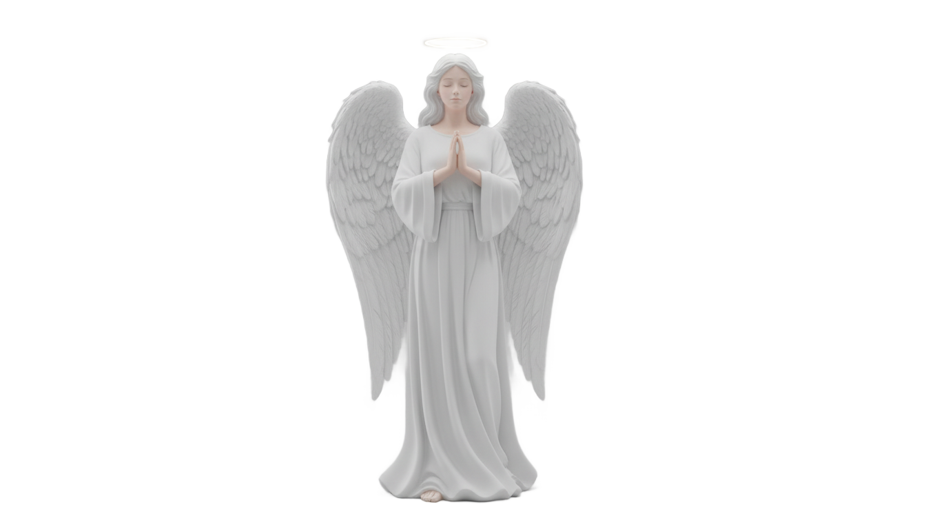 angel praying png PNG transparent background
