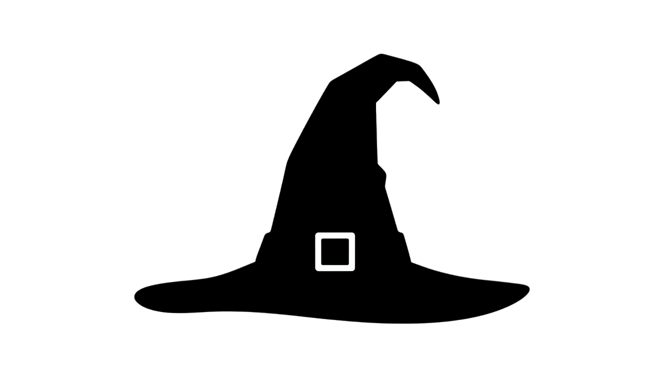 witch hat silhouette png PNG transparent background