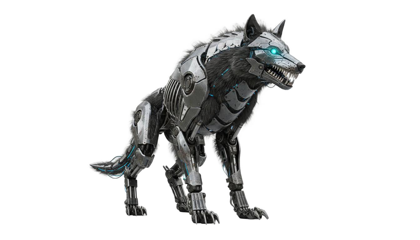 roger cyborg werewolf png PNG transparent background